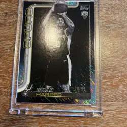 2025-26 Topps Dylan Harper RC /99 Black Shimmer SP #202 Rookie Spurs - Image 5