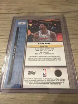 2025-26 Topps Cosmic Chrome Kel'el Ware FDI 1 Refractor 11/12 Heat - Image 2