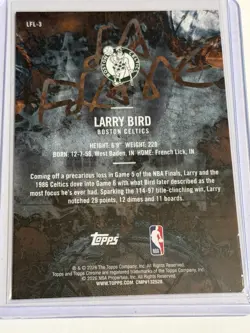2025-26 Topps Chrome Cactus Jack Larry Bird La Flame SP #LFL-3 - Image 2