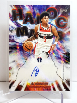 2025-26 Topps Flagship - AJ Johnson AUTO Havoc Marks #HM-AJ Autograph MINT NBA - Image 1
