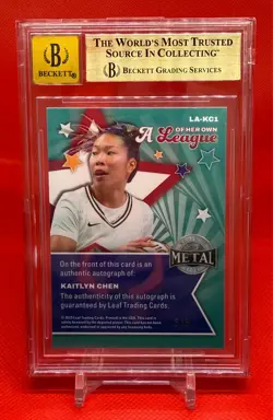 KAITLYN CHEN 2025 Leaf Women of Sport A League Of Her Own 5/8 BGS 9.5 /10 Auto - Image 2