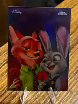 2026 Topps Chrome Disney Zootopia Art Of Disney #AD-9 Original Art SSP - Image 4