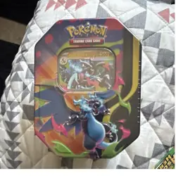 Pokemon Mega Charizard X Metal Tin for Trading Card Game, Multicolor, Standard - Image 1