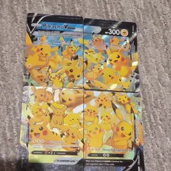 Nintendo Pokemon TCG Pikachu V-UNION Complete 4-Card Holo Set 139-142/159 - Image 1