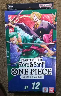 One Piece Card Game English Starter Deck - ST-12 ZORO & SANJI English Hanger Box - Image 1