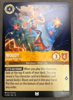 Lorcana TCG - retail kit Woody, Mrs Incredible, Syndrome Oversized cards/poster - Image 3