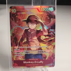 Bandai Monkey.D.Luffy Character Card ST10-006 Promo Rush 11000 Power Foil - Image 1