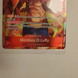 Bandai Monkey.D.Luffy Character Card ST10-006 Promo Rush 11000 Power Foil - Image 3