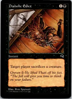 Diabolic Edict - C - Regular MTG: Tempest 1997 [LP] - Image 1