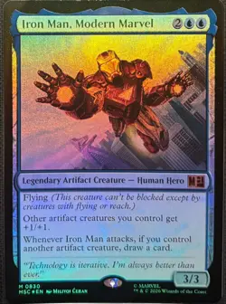 MTG Marvel Super Heroes Iron Man, Modern Marvel Foil Commander (Mythic) - Image 1
