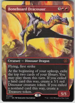 MTG TCG Bonehoard Dracosaur (Borderless) M The Lost Caverns of Ixalan 321 - Image 1
