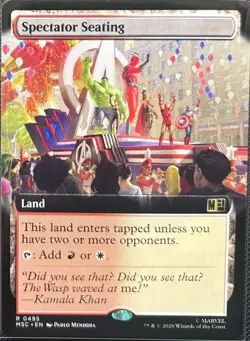 MTG Marvel Super Heroes Spectator Seating Extended Art Commander (Rare) - Image 1