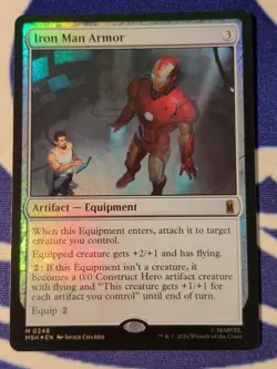 1x Iron Man Armor - Foil MTG - Marvel Super Heroes - NM-Mint - Image 1