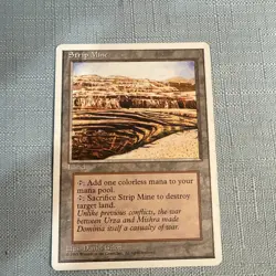 MTG 4th Edition Strip Mine LP - Image 1