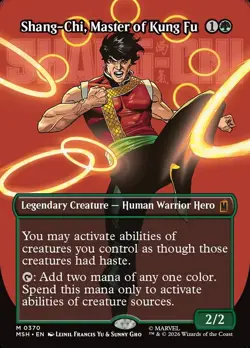 MTG Shang-Chi Master of Kung Fu Borderless Marvel Super Heroes 370 LP Mythic MSH - Image 1