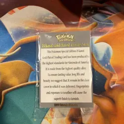 Pokemon Special Edition Pikachu (Burger King 1999) 23 karat Gold-Plated Card #25 - Image 3