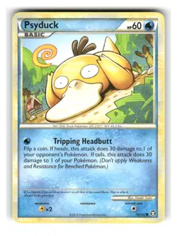 Psyduck 74/102 Common HGSS Triumphant Pokemon Lightly Played - Image 1