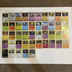 Yuka Morii Art Card Lot of 45 (Clay Pokemon Cards). No Repeats MP-LP-NM - Image 1