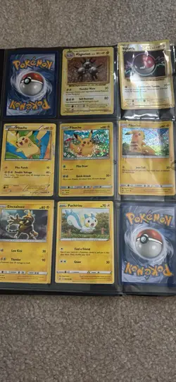 Pokemon TCG 36-Card Lot Binder Page Pikachu Holo/Regular EX GX LV.X - Image 2