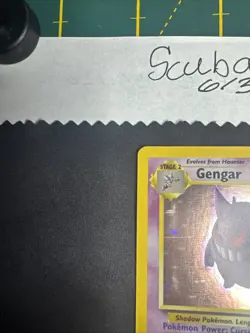 Pokemon TCG Gengar Fossil Holo Card 5/62 Unlimited Rare, LP Vintage WOTC - Image 2