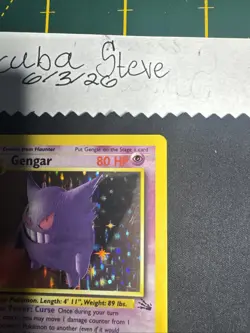 Pokemon TCG Gengar Fossil Holo Card 5/62 Unlimited Rare, LP Vintage WOTC - Image 3