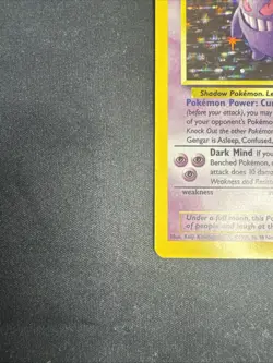 Pokemon TCG Gengar Fossil Holo Card 5/62 Unlimited Rare, LP Vintage WOTC - Image 5