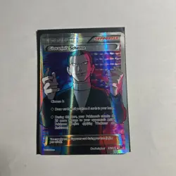 Pokemon- Giovanni's Scheme 162/162 Breakthrough- Full Art Holo Trainer-LP - Image 1
