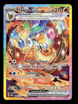 Pokemon Company Flareon ex 146/131 Prismatic Evolutions SIR 270HP Holo FA - Image 1