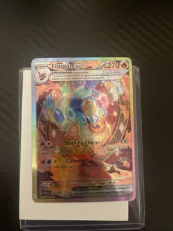 Pokemon Company Flareon ex 146/131 Prismatic Evolutions SIR 270HP Holo FA - Image 3