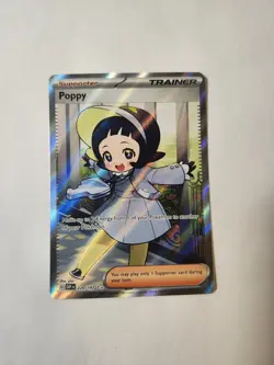 Pokemon Poppy Trainer Supporter Ultra Rare Full Art Holo Obsidian Flames 220/197 - Image 1