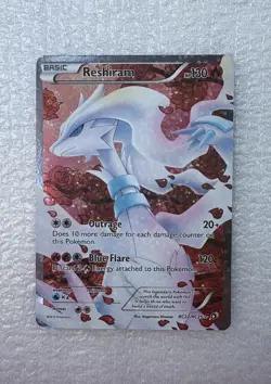 Pokemon Reshiram Full Art Ultra Rare Holo RC22/RC25 Legendary Treasures Eng - Image 1