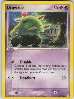 Pokemon TCG Drowzee Common Delta Species 67/113 - Image 1