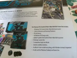 NEW Pokemon TCG Scarlet & Violet Black Bolt Elite Trainer Box ETB - Small Tear - Image 5