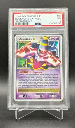 Pokemon Dusknoir LV.X 96/100 - LV X Holo Foil DP Stormfront 2008 - PSA 7 NM - Image 1