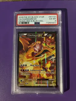 2016 Pokemon XY Red BLue Charizard EX Full Art Black Star Promo BSP #XY121 PSA 6 - Image 1