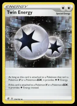 Twin Energy 174/192 Uncommon Rebel Clash Pokemon Near Mint - Image 1