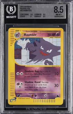 2003 POKEMON SKYRIDGE #63 HAUNTER-REVERSE FOIL BGS 8.5 - Image 1
