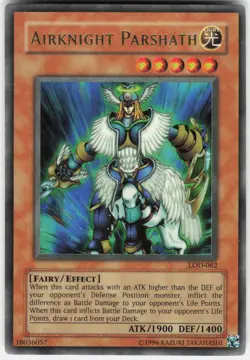 Airknight Parshath LOD-062 Ultra Rare Legacy of Darkness Yu-Gi-Oh Unlimited MP - Image 1