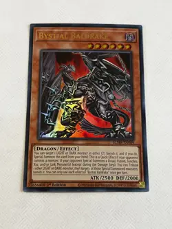 Yu-Gi-Oh! Bystial Baldrake BLMR-EN069 Holo 1st Ed Effect Battles Konami - Image 1