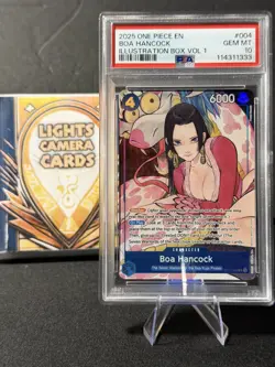 2025 ONE PIECE EN #004 BOA HANCOCK ILLUSTRATION BOX VOL 1 PSA 10 GEM MINT - Image 1