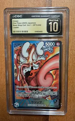 2025 One Piece JPN Usopp Base Shop Collection Vol 1. OP10-042 CGC 10 Pristine - Image 1