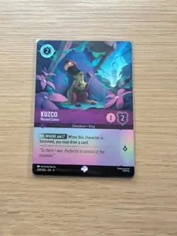Disney Lorcana TCG Fabled - Kuzco Wanted Llama - Epic Foil - 209/204 - Image 1
