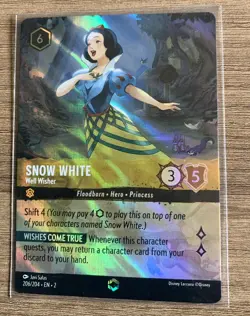 Disney Lorcana - Snow White Well Wisher - Enchanted 206/204 - Image 1