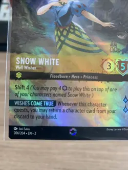 Disney Lorcana - Snow White Well Wisher - Enchanted 206/204 - Image 5