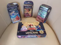 Disney Lorcana First Chapter First Print 2023 Display Box EN 1 + 3 Starter Decks - Image 1