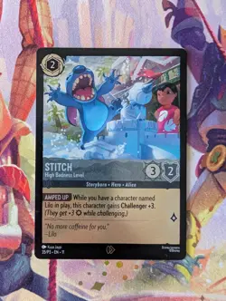 Stitch High Badness Level 35/P3 Foil Promo Disney Lorcana Winterspell - Image 1