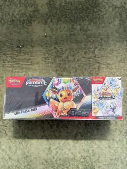 Pokemon TCG Prismatic Evolutions Surprise Box & Booster Sam's Club Bundle Sealed - Image 1