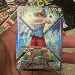 One Piece TCG English OP16-022 Monkey D Luffy Leader Alt Art Parallel - Image 1