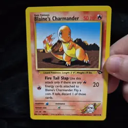 Blaine's Charmander 60/132 Gym Challenge Pokemon Card Lightly Played - Image 1