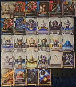 GUNDAM TCG LOT OF TOKENS, RESOURCE AND RARE CARDS NM+ - Image 1